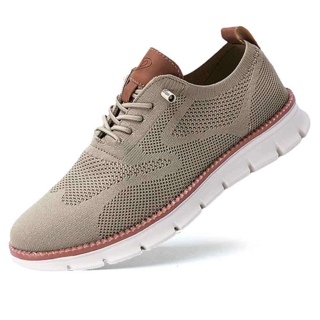 Leland | Men's Lace-Up Casual Trainers Cushioned Footbed