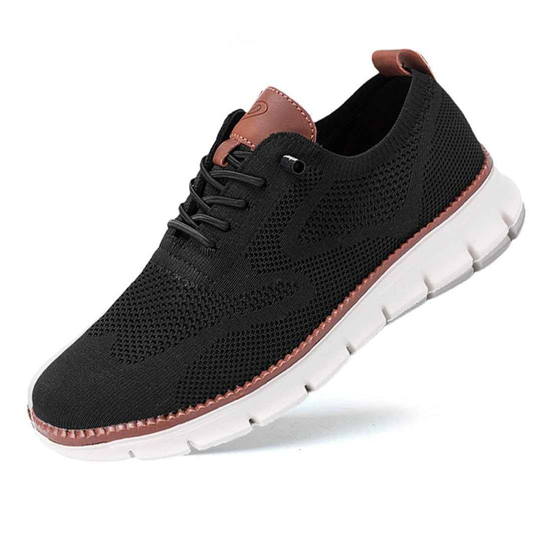 Leland | Men's Lace-Up Casual Trainers Cushioned Footbed