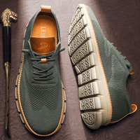 Leland | Men's Lace-Up Casual Trainers Cushioned Footbed