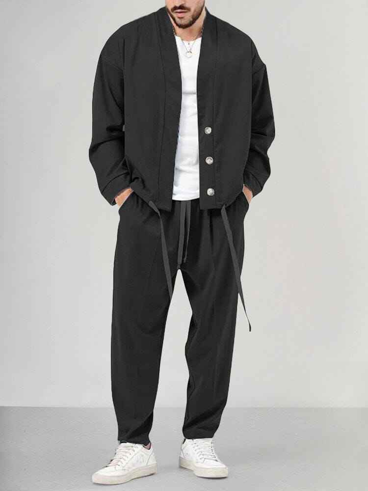 Dermot | Men's Relaxed Fit Kimono Jacket and Trousers Set
