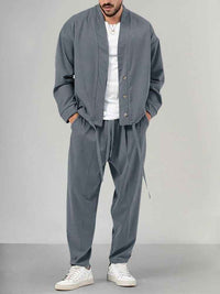 Dermot | Men's Relaxed Fit Kimono Jacket and Trousers Set