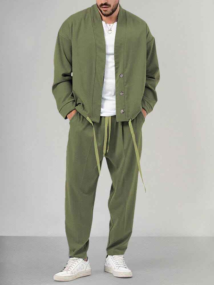 Dermot | Men's Relaxed Fit Kimono Jacket and Trousers Set