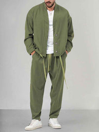 Dermot | Men's Relaxed Fit Kimono Jacket and Trousers Set
