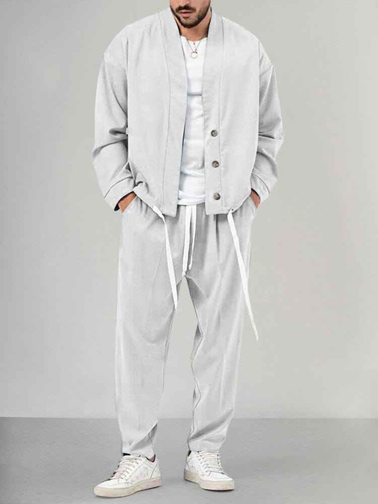Dermot | Men's Relaxed Fit Kimono Jacket and Trousers Set