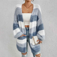 Orlaith | Women's Oversized Open Front Cardigan Light Blue