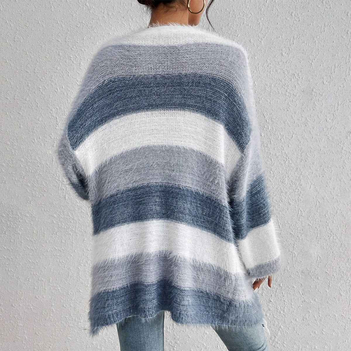 Orlaith | Women's Oversized Open Front Cardigan Light Blue