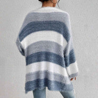 Orlaith | Women's Oversized Open Front Cardigan Light Blue