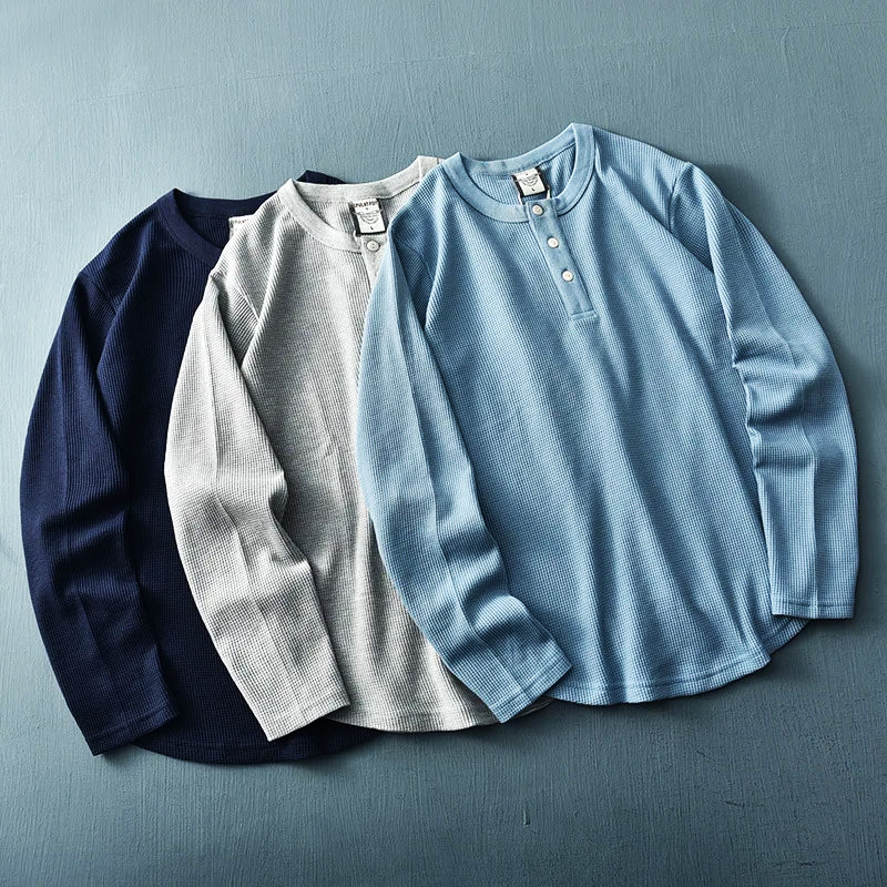Sherwood long sleeve henley shirt eighth view