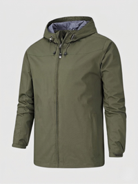 Faramond lightweight hooded jacket in Green
