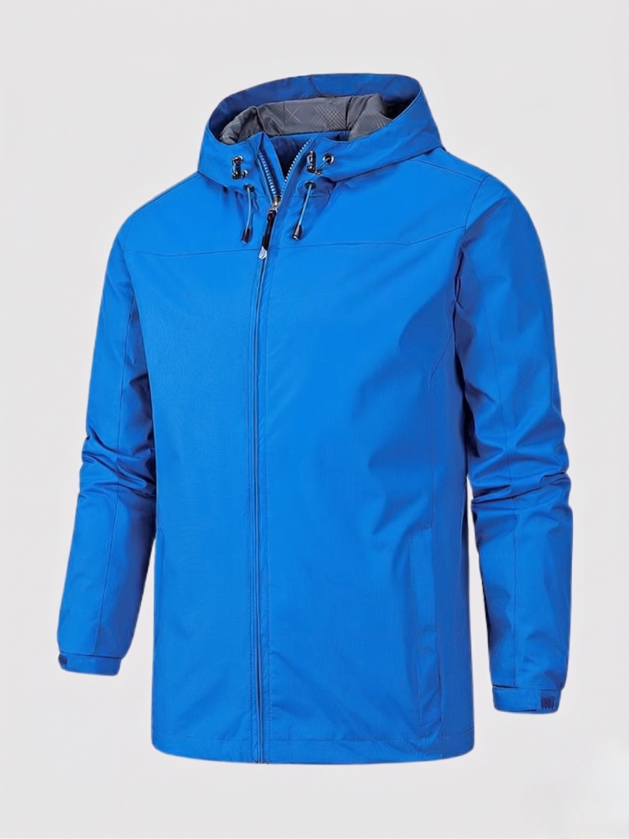 Faramond lightweight hooded jacket in Blue