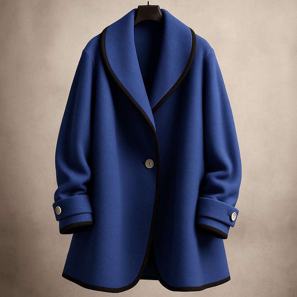 Averil swing coat in Blue