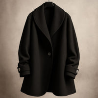 Averil swing coat in Black