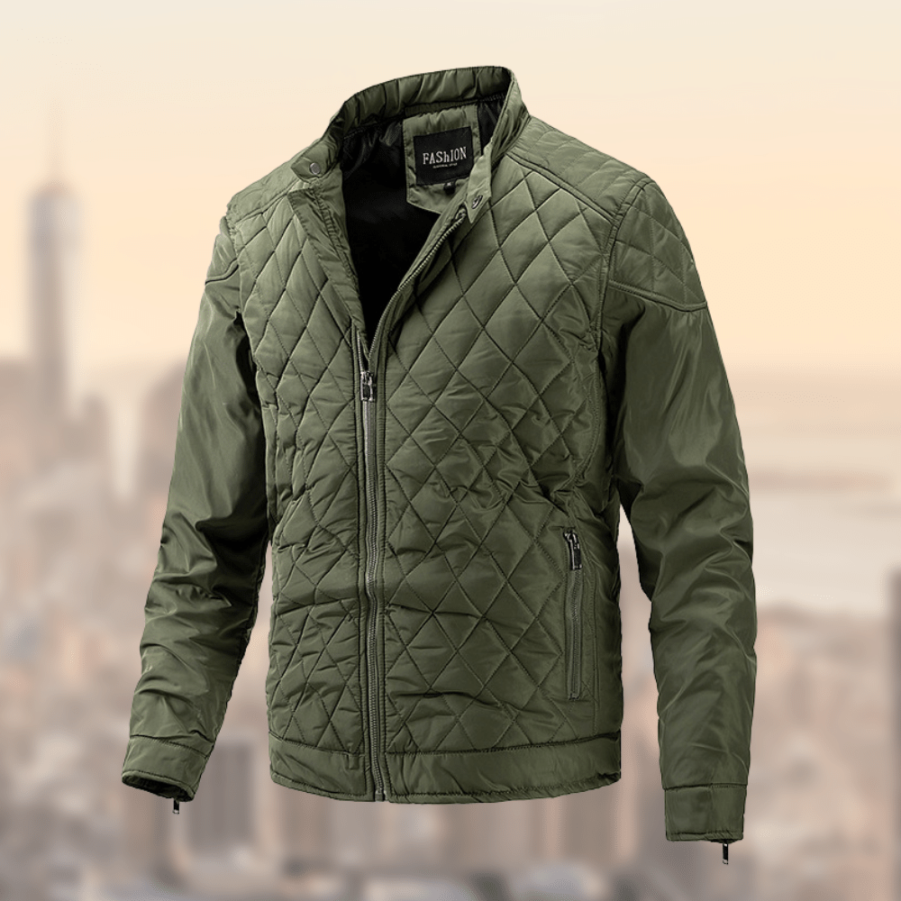 Alden | Men's Diamond Quilted Full Zip Jacket