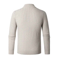 Tremaine | Men's Half-Zip Ribbed Jumper Stand Collar