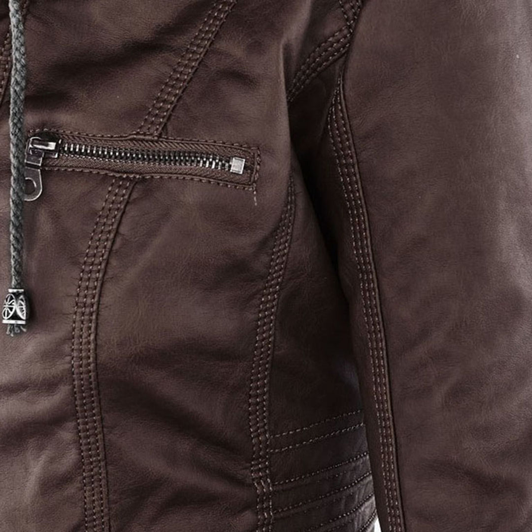 Agatha fitted hooded jacket detail view 16