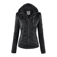 Agatha fitted hooded jacket in Black