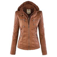 Agatha fitted hooded jacket in Khaki