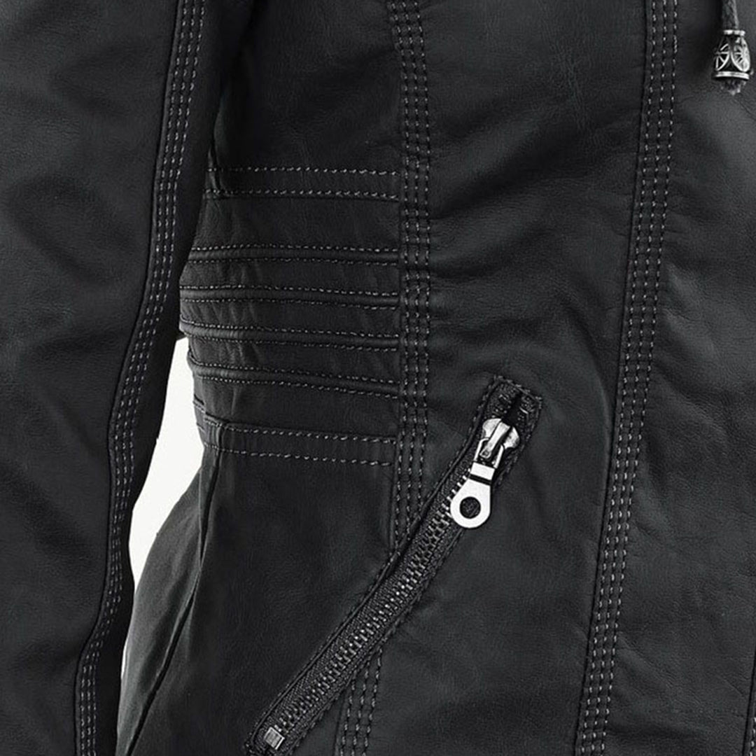 Agatha fitted hooded jacket detail view 14