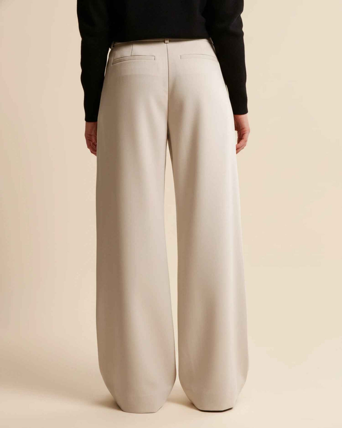 Jolanda | Women's High-Waisted Pleated Wide Leg Trousers