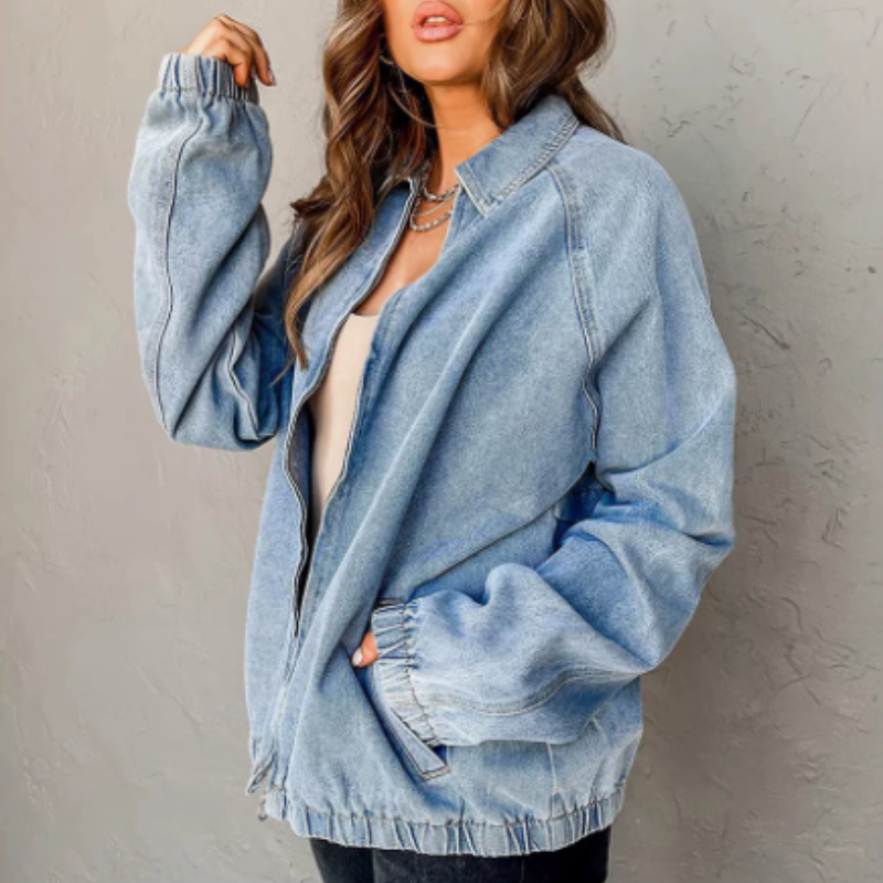 Daphne zip-up bomber jacket additional view 3