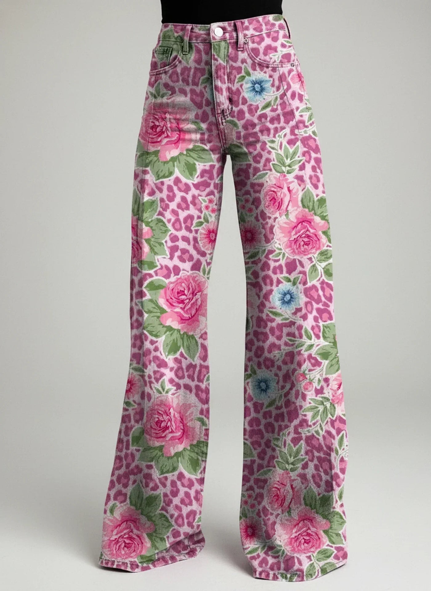 Winnie jeans in Pink Flower