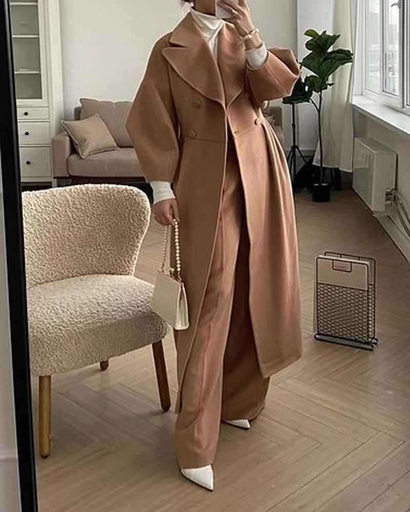 Philippa | Women's Double Breasted Long Coat