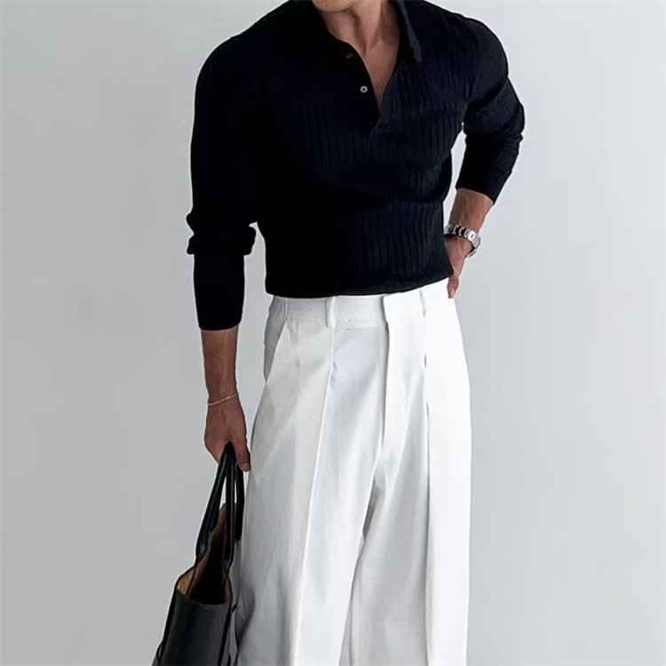 Crosby | Men's Slim Fit Long Sleeve Polo Shirt