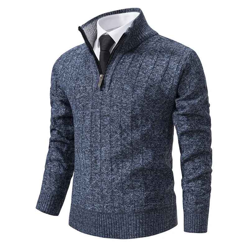 Redmond | Men's Quarter Zip Cable Knit Jumper