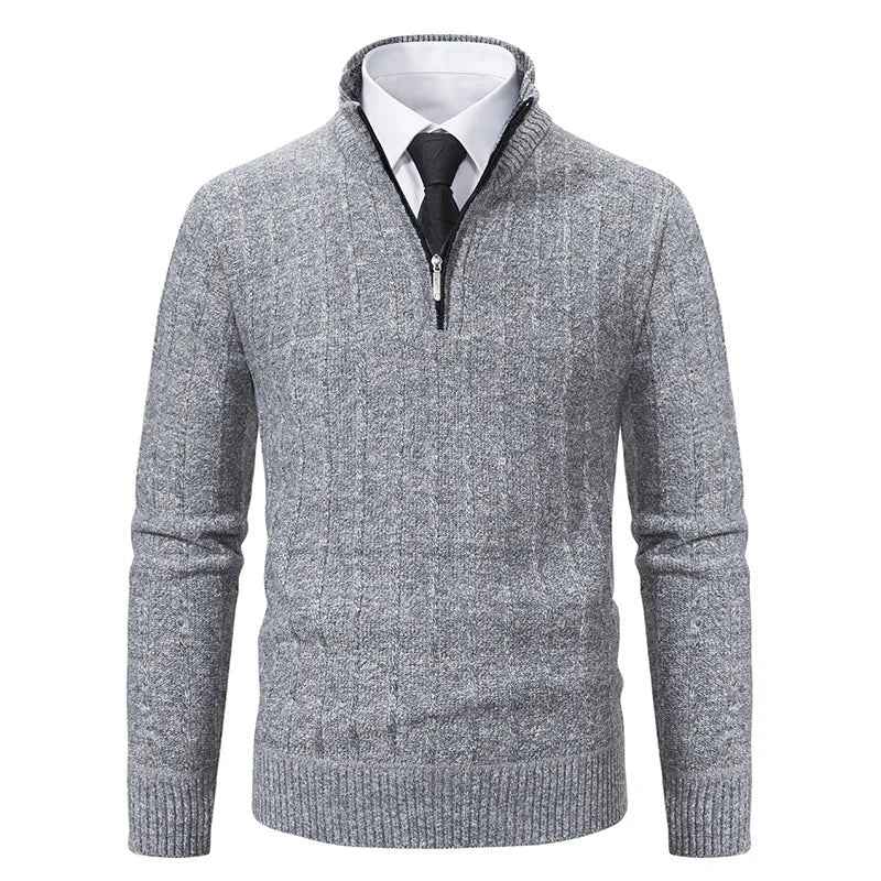 Redmond | Men's Quarter Zip Cable Knit Jumper
