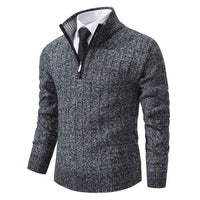 Redmond | Men's Quarter Zip Cable Knit Jumper