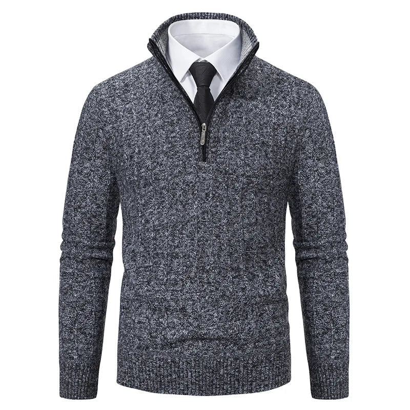 Redmond jumper ribbed cuff and hem detail