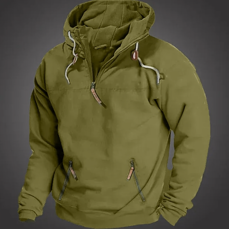 Kipling | Men's Half-Zip Pullover Hoodie with Kangaroo Pocket