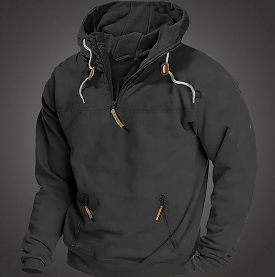 Kipling | Men's Half-Zip Pullover Hoodie with Kangaroo Pocket
