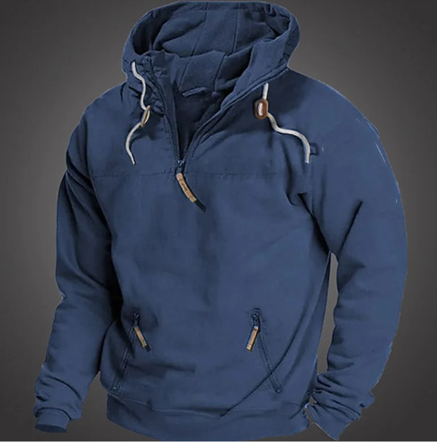Kipling | Men's Half-Zip Pullover Hoodie with Kangaroo Pocket