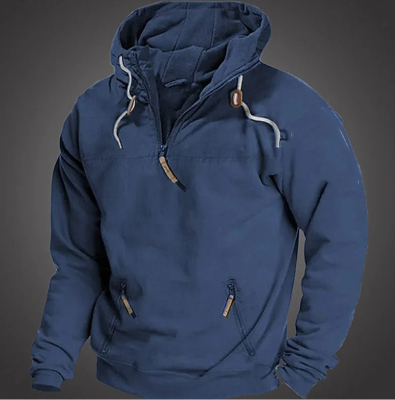 Kipling | Men's Half-Zip Pullover Hoodie with Kangaroo Pocket