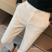 Halsey | Men's Slim Fit Textured Trousers