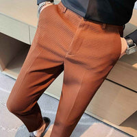 Halsey | Men's Slim Fit Textured Trousers