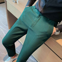 Halsey | Men's Slim Fit Textured Trousers