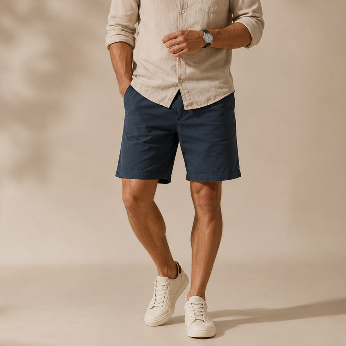 Isidore | Relaxed Fit Summer Cotton Shorts for Men