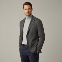 Ludovic | Single Breasted Wool Herringbone Tweed Blazer