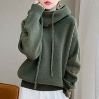 Seraphine | Women's Oversized Knit Turtleneck Hoodie