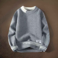 Oberon | Men's Crewneck Ribbed Knit Jumper