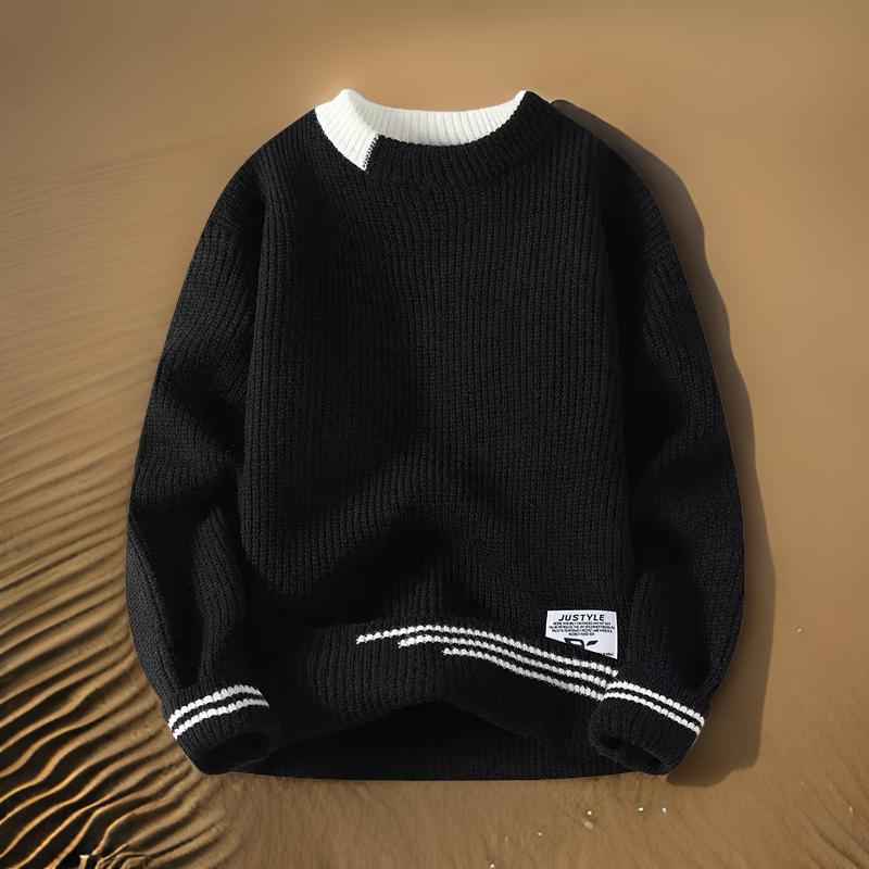 Oberon | Men's Crewneck Ribbed Knit Jumper