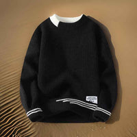 Oberon | Men's Crewneck Ribbed Knit Jumper