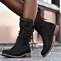 Anemone | Women's Lace-Up Studded Boots