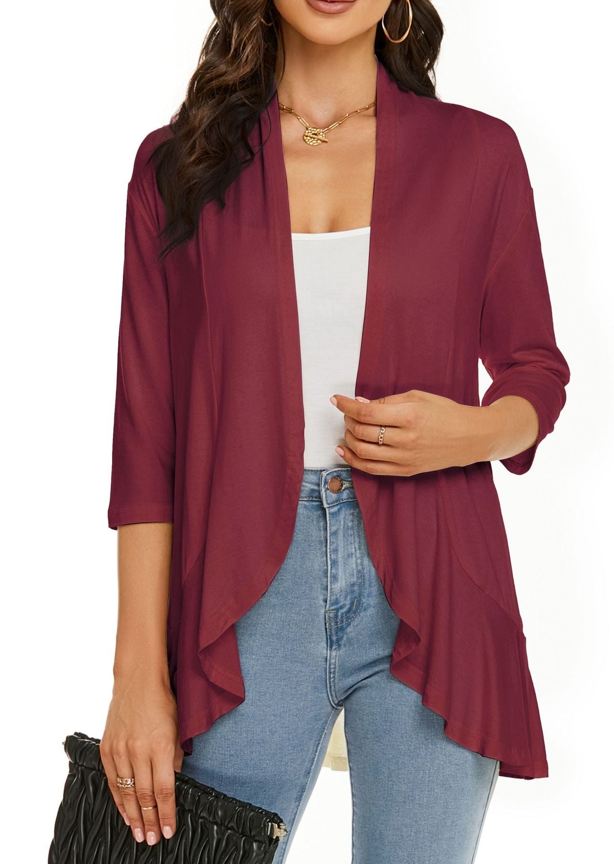 Briar women's cardigan in Burgundy