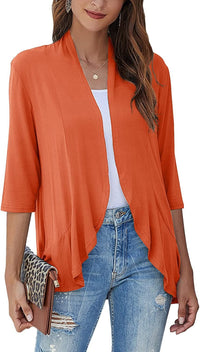 Briar women's cardigan in Orange Red