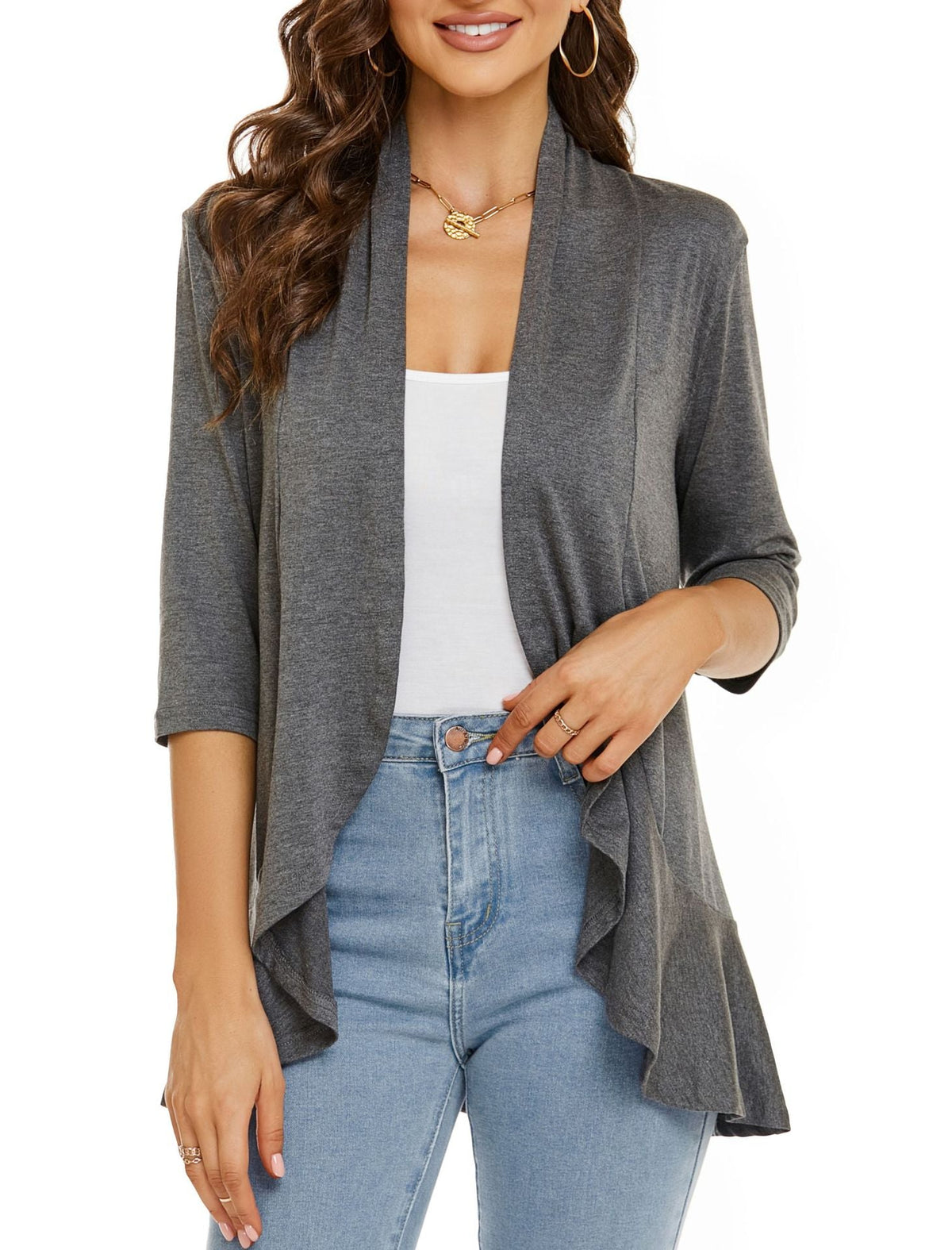Briar women's cardigan in Grey