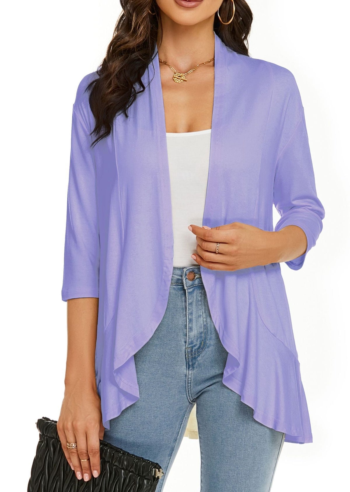 Briar women's cardigan in Light Purple
