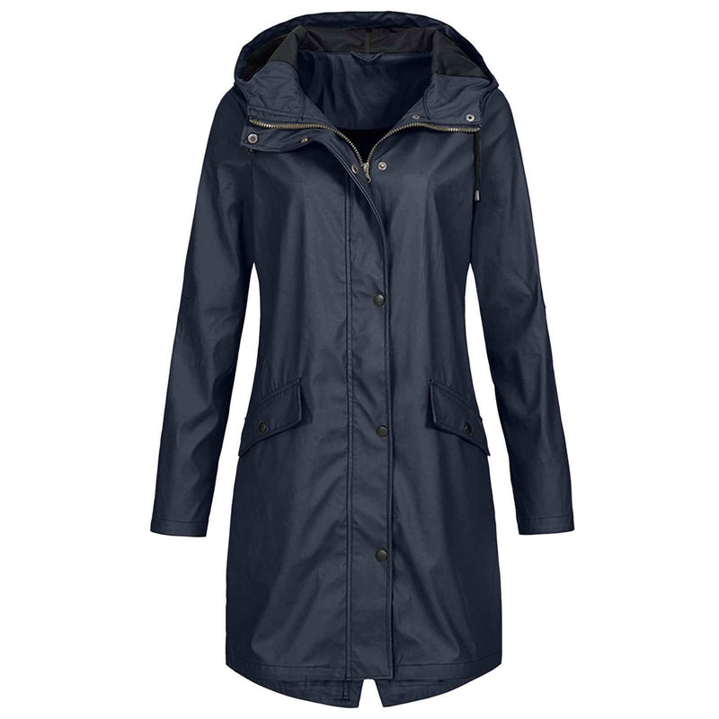 Nadia | Women's Hooded Mid-Length A-Line Coat